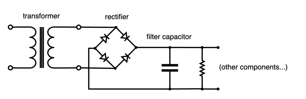 Example of power supply unit